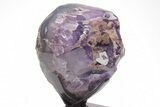 Dark Purple Amethyst Cluster w/ Goethite - Large Points #206900-1